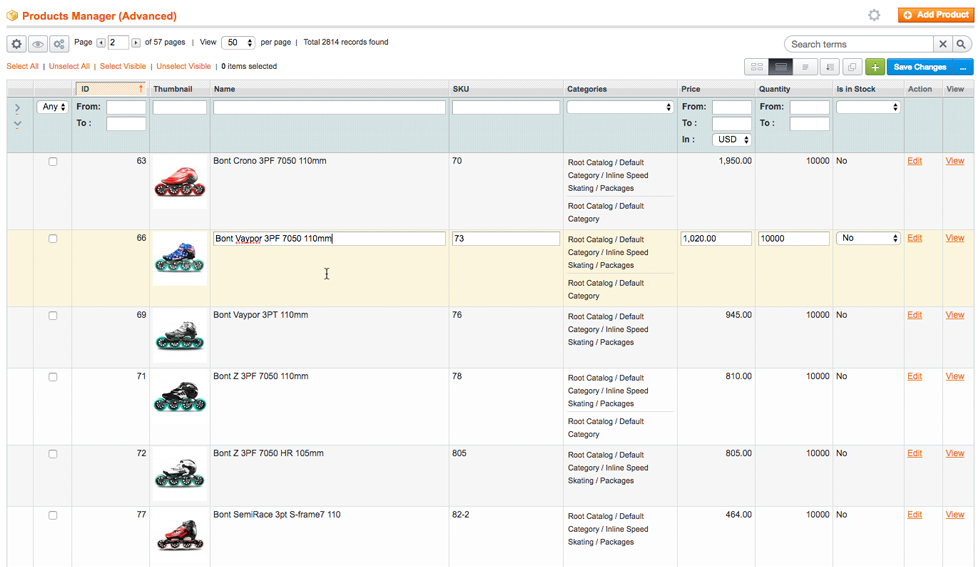 Product Grid View Hover Mode