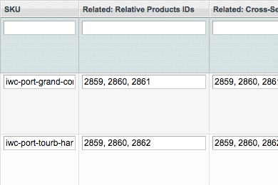 Show Related, Cross, Up-sell products