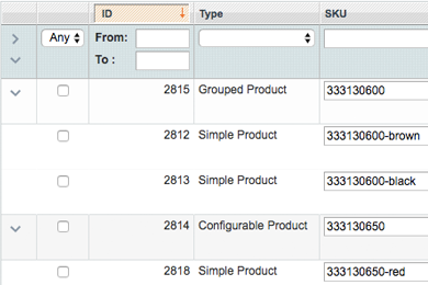 Grouped and Configurable Products