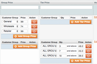 Tier Prices and Grouped Prices Update