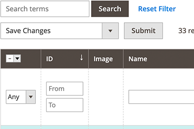 In Grid Editing and bulk Save