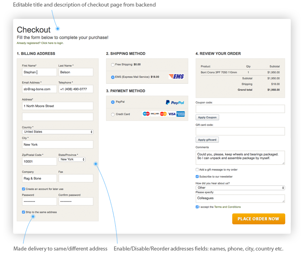 One Step Checkout Magento