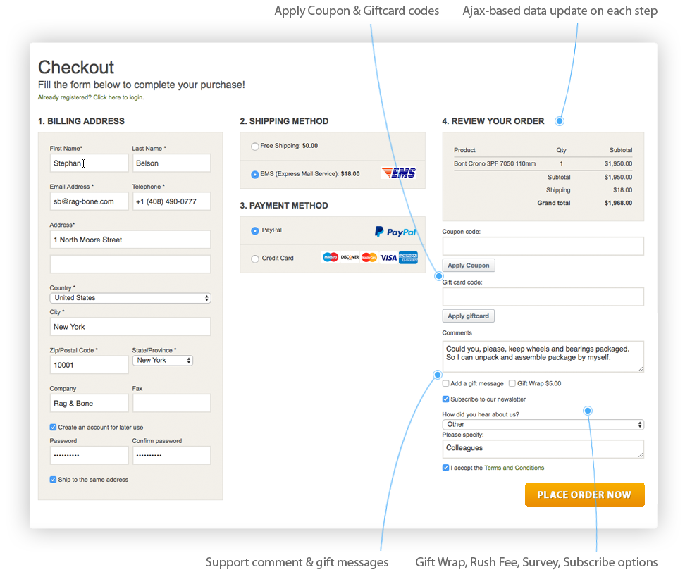 One Step Checkout Magento