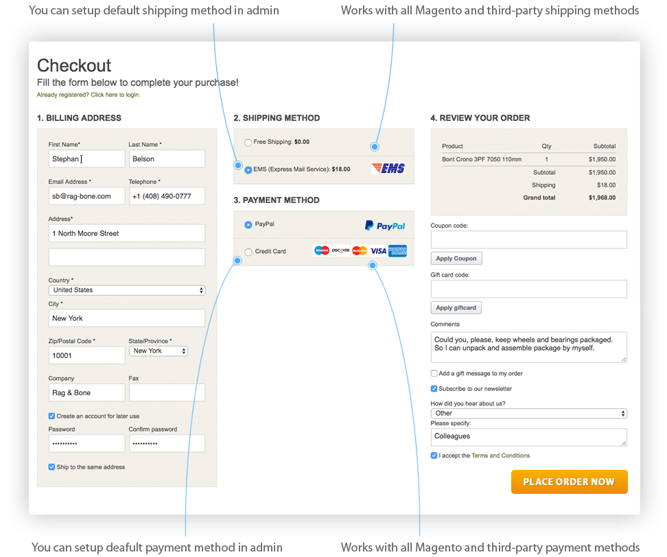 One Step Checkout Magento